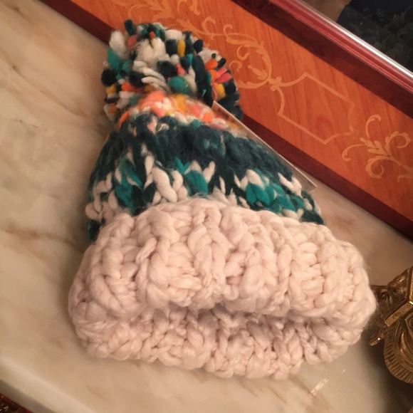 Zara knit chunky winter Pom Pom beanie hat - Picture 8 of 9